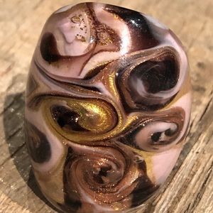 Murano Glass Ring - gorgeous tones